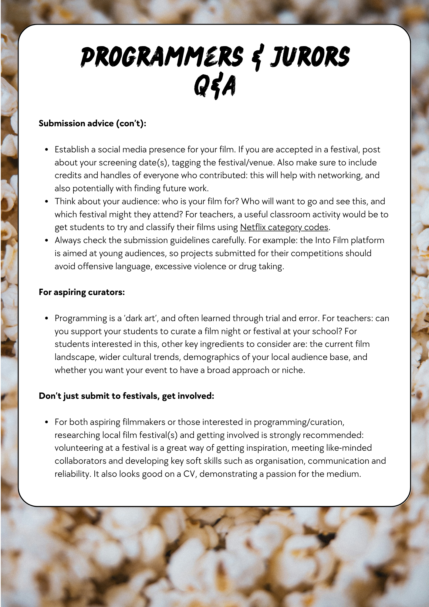 Guide to Film Festivals — page 5